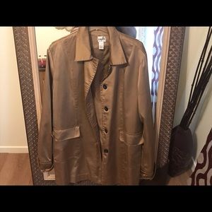 100% Silk Chico’s cargo jacket size 3